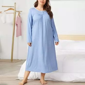 Осенне-зимние халаты больших размеров для сна и отдыха, платья, кружевная лоскутная домашняя одежда с длинными рукавами, женская одежда для сна XL