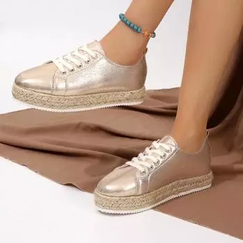 Осенне-зимние модные новые однотонные женские повседневные и удобные теплые тапочки на плоской подошве с круглым носком и неглубоким ртом на шнуровке 35 серебряный