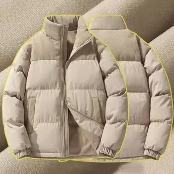 Осенне-зимние модные однотонные хлопковые пальто для мужчин и женщин, утолщенные, большого размера, свободные, повседневные куртки с капюшоном для пар S розовый