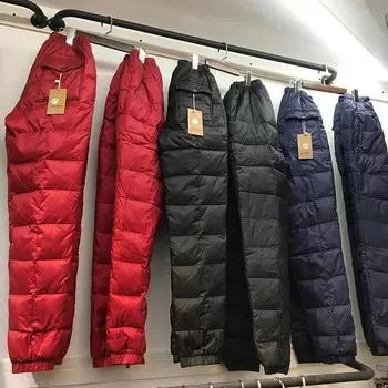 Осенне-зимние мужские брюки больших размеров с утолщенной подкладкой и эластичной талией, однотонные, теплые, свободные, с завязками на ногах, для холодной погоды 6XL