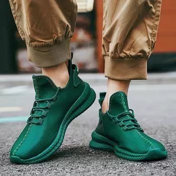 Осенне-зимние мужские и женские туфли больших размеров белого цвета, спортивная и повседневная обувь из кожи зеленого цвета, модные туфли 40 белый