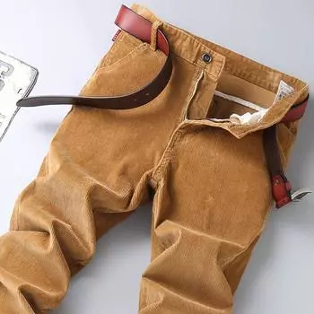 Осенне-зимние мужские модные легкие бархатные брюки, прямые облегающие эластичные брюки, универсальные деловые повседневные брюки 28 сапфир синий