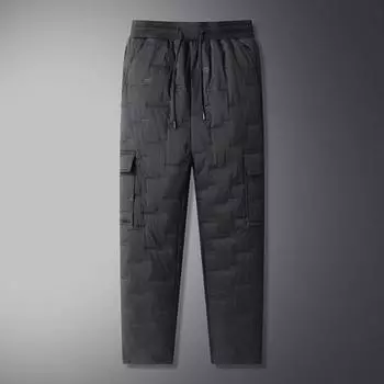 Осенне-зимние мужские спортивные брюки с карманами, свободные, с эластичной талией, толстые, плюшевые, с подкладкой, свободные, прямые, однотонные, спортивные брюки для повседневной носки, спортивные брюки M B