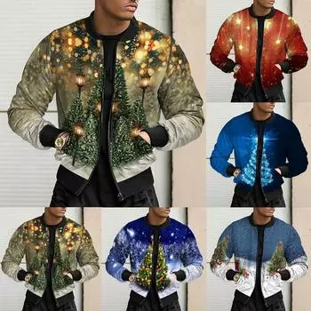 Осенне-зимние мужские тонкие куртки с принтом Мужские повседневные универсальные куртки с принтом XXXL хаки