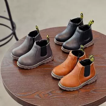 Осенне-зимние новые детские ботинки Doc Martens для девочек, британские одинарные ботинки, ботильоны, теплые ботинки из хлопка, ботинки для мальчиков, прилив 21 чёрный