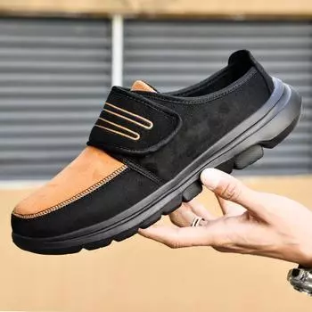 Осенне-зимние новые мужские кроссовки для ходьбы, легкие, с мягкой подошвой, удобные, с каблуком-мешком, хлопковые тапочки для женщин и мам, теплая домашняя повседневная обувь прилив 36