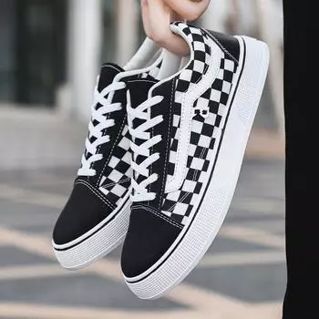 Осенне-зимние новые низкие студенческие туфли парусиновые туфли модные туфли для скейтбординга универсальная молодежная повседневная обувь большой размер 39