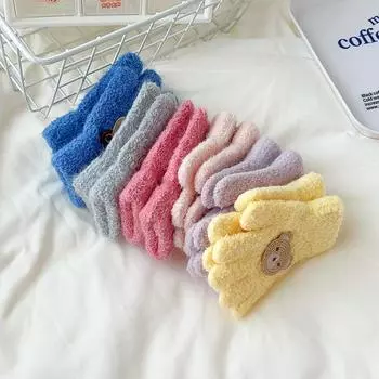 Осенне-зимние перчатки для детей, теплые варежки для детей 1-3 лет темно-розовый