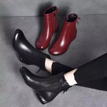 Осенне-зимние повседневные бархатные ботинки Martin, модные ботинки, женская обувь, трендовые ботинки средней длины для снега, хлопковая обувь 40