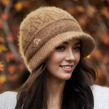 Осенне-зимние шапки Детские модные шапки с утиным язычком Карнизы Двухслойные вязаные шапки для мам-рыбаков Утепленные теплые шапки для защиты ушей Шапки с капюшоном