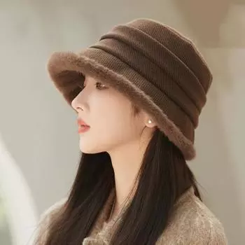 Осенне-зимние шапки для женщин, мягкая флисовая панама, женская складная рыболовная панама, женская кепка-шляпа