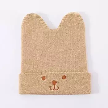 Осенне-зимние теплые однотонные детские шапки, шапочка для новорожденных, теплая толстая хлопковая шапка для девочек и мальчиков, удобные холодостойкие шапки A2