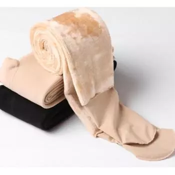 Осенне-зимние толстые базовые плюшевые бархатные леггинсы женские с высокой талией, однотонные, облегающие, теплые женские леггинсы, повседневные модные женские леггинсы, брюки 25257 One Size