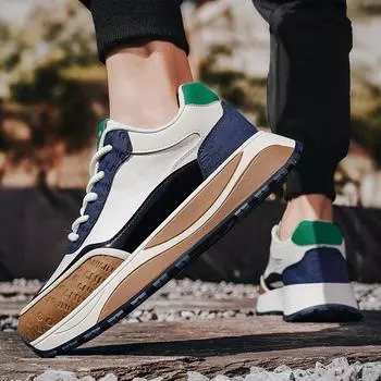 Осенне-зимние трендовые мужские повседневные теплые и утолщенные туфли, новые мужские спортивные кроссовки с низким верхом на толстой подошве 39