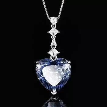 Осенне-зимние украшения Сухая роза Ретро Ожерелье с подвеской в виде большого сердца Основной камень 20 * 20