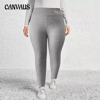 Осенне-зимние женские брюки больших размеров, однотонные, эластичные, с утолщенной подошвой, теплые леггинсы 1XL чёрный