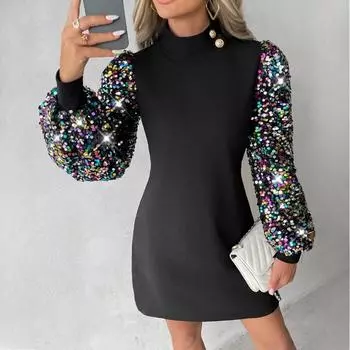 Осенне-зимние женские кружевные платья с О-образным вырезом и длинными рукавами до бедер и талии S бордовый