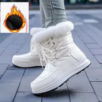 Осенне-зимние женские плюшевые ботинки Martin 35 чёрный