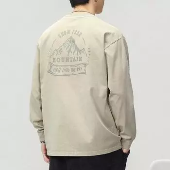 Осенне-зимний американский модный брендовый свитер с длинными рукавами, свободный, большого размера, с круглым вырезом, черный, с персонализированной печатью, прилив M абрикосовый