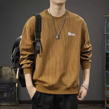 Осенне-зимний бренд Tide, тяжелый ретро-свитер с принтом тай-дай, с круглым вырезом, мужской свободный повседневный американский свитер большого размера Tide M хаки