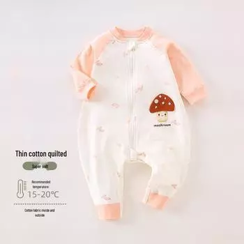 Осенне-зимний детский спальный мешок - 40г стеганый, с раздельными штанинами, пижама против пинков для младенцев 80 (9-15 months, 18-20 lbs)