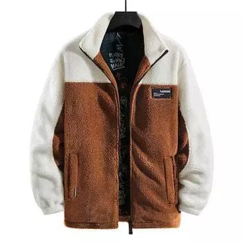 Осенне-зимний флисовый свитер, мужская мода, кардиган, пальто, свитер большого размера, свитер для подростковой пары M чёрный