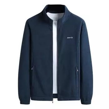 Осенне-зимний кардиган на молнии для пап среднего возраста. Мужская одежда для мужчин среднего и пожилого возраста. M