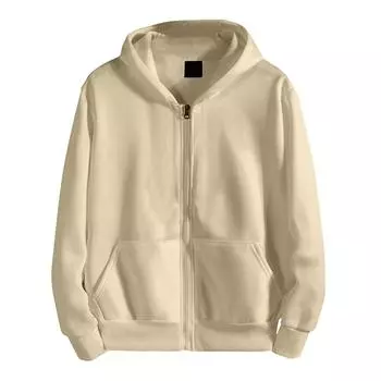 Осенне-зимний кардиган, свитер с капюшоном на молнии, мужская куртка с длинными рукавами, повседневный спортивный свободный топ M красный