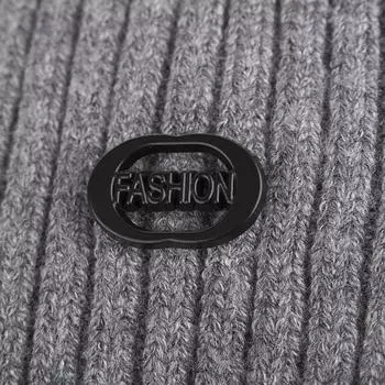 Осенне-зимний комплект из бархатной шапки, шарфа и лейбла с узором из веток чёрный