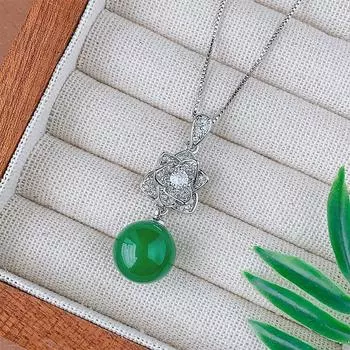 Осенне-зимний комплект украшений ретро-цепочка на ключицу с камелией из серебра 925 пробы серьги-гвоздики универсальные легкие роскошные женские