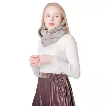 Осенне-зимний красочный полосатый шарф, соответствующий цвету, вязаный женский теплый шарф розовый/синий