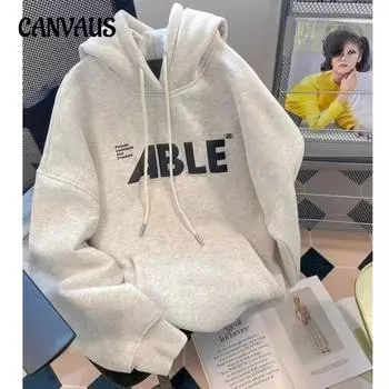 Осенне-зимний круглый вырез большого размера свободный женский парный свитер с длинным рукавом с подкладкой M белый