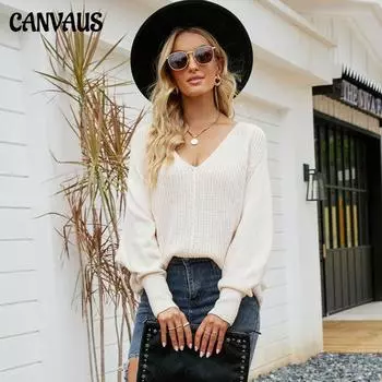 Осенне-зимний модный вязаный свитер на пуговицах с рукавами «летучая мышь», свободный пуловер, женский свитер с открытыми плечами S миндальный