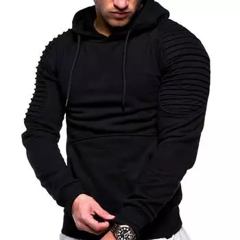 Осенне-зимний мужской модный однотонный свитер с капюшоном, пальто с длинным рукавом, свободная повседневная тонкая куртка L светло-серый