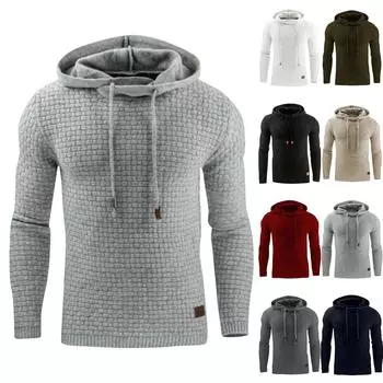 Осенне-зимний мужской свитер с длинным рукавом, толстовка с капюшоном теплого цвета, толстовка с капюшоном, куртка XXXXL