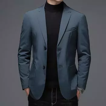 Осенне-зимний новый мужской пуховый костюм, молодежный повседневный пуховый костюм, мужская теплая куртка из серого утиного пуха M