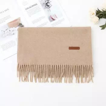 Осенне-зимний новый шарф женский утолщенный искусственный кашемир универсальный студенческий шаль длинный клетчатый шарф 48*180cm