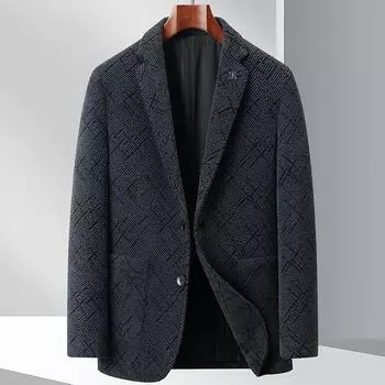 Осенне-зимний пиджак Chenier Light Luxury Business Single West Youth однобортный модный пиджак 170