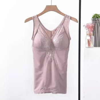 Осенне-зимний полированный теплый поясной бюстгальтер нижнее белье тонкий микрокорсет жилет женский с подкладкой на груди бесплатный бюстгальтер 90 (recommended 90-52.5 kg)