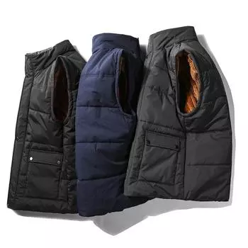 Осенне-зимний повседневный флисовый жилет без рукавов, теплая уличная одежда L