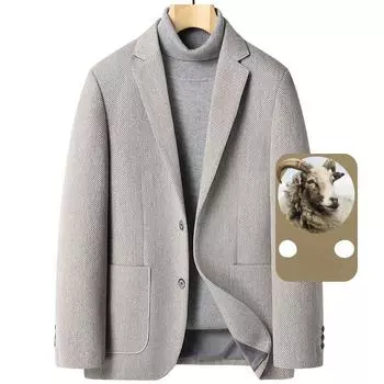 Осенне-зимний повседневный мужской костюм, трендовый облегающий маленький мужской костюм M темно-синий