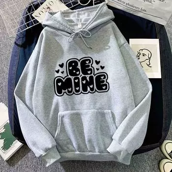 Осенне-зимний принт с сердечками и буквами, разговор о толстовках для мужчин и женщин, корейский стиль, модные простые топы для женщин S