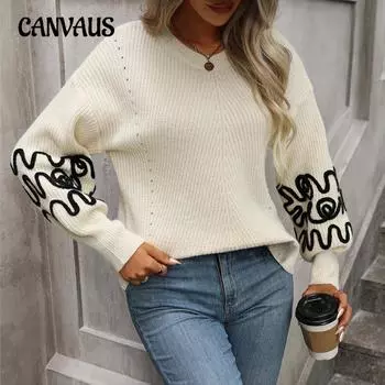 Осенне-зимний пуловер женский свитер большого размера с узором однотонного цвета модный свитер S серый