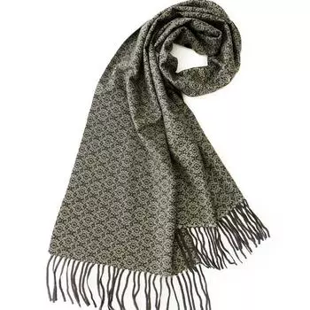 Осенне-зимний шарф из чистого кашемира с принтом, длинная теплая шерстяная шаль с бахромой, модный шарф 180 дубильная кора