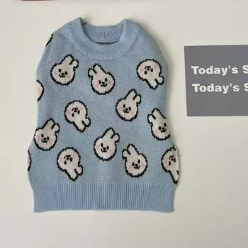 Осенне-зимний свитер для собак, кроликов, домашних животных, маленьких собак, плюшевый мишка, пудель, йоркширский шпиц, шнауцер, одежда для собак, свитер для собак S