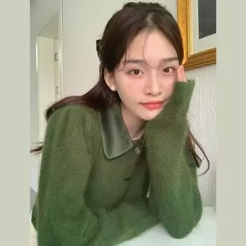 Осенне-зимний свитер-кардиган, новинка 2022 года, винтажный свитер со сладким темпераментом, женский вязаный кардиган в корейском шикарном стиле