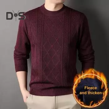 Осенне-зимний свитер с круглым вырезом, длинными рукавами, однотонный, плотный, эластичный, свободный, вязаный, теплый, средней длины, повседневный топ M серый