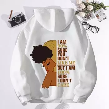 Осенне-зимний свитер с модным принтом в виде букв, капюшоном и воротником сзади, флисовый свитер для женщин XS