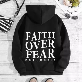 Осенне-зимний свитер с надписью «Модный принт» с капюшоном и рукавами на плечах, флисовый свитер для женщин, топ XS серый