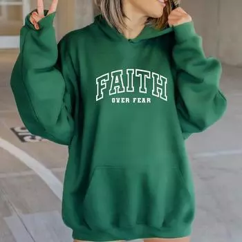 Осенне-зимний свитер с рукавами на плечах, большой размер, модный флисовый свитер с капюшоном и буквенным принтом XS серый